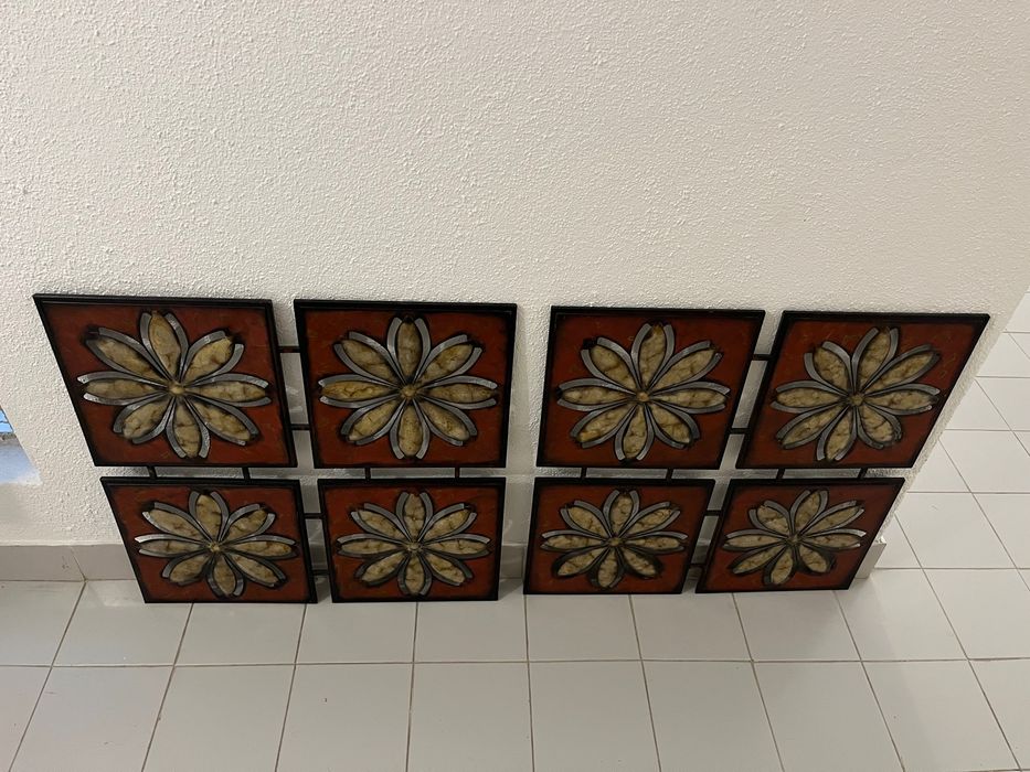 Quadro em metal para cabeceira de cama