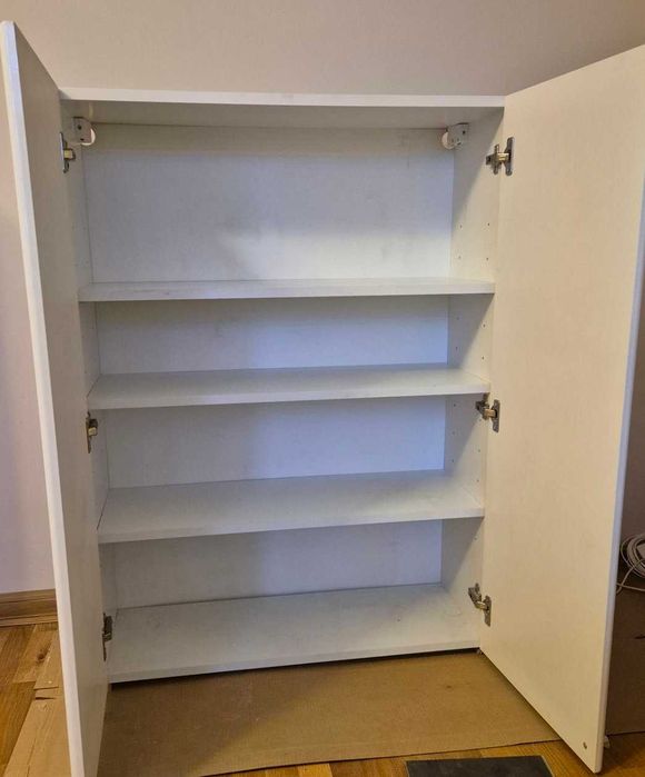 Szafki łazienkowe, lakierowane, białe, komplet 2 szafek