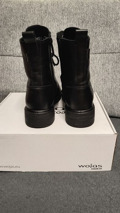 Botki skórzane Wojas