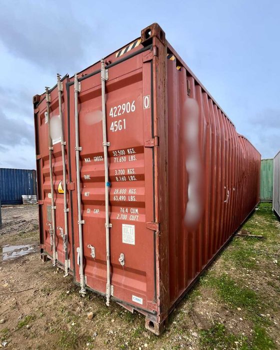 Contentor Marítimo 12 Metros Altura Extra (40 pés HC)