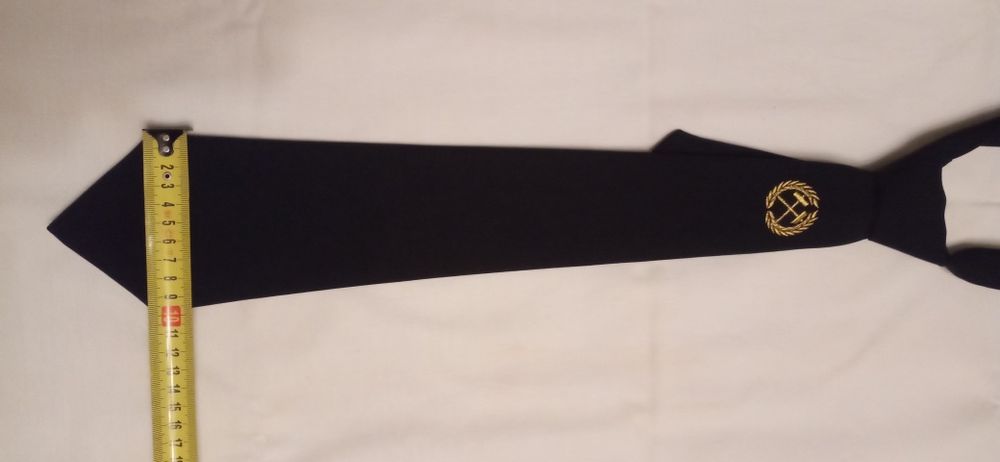 Краватка чорного кольору галузева.