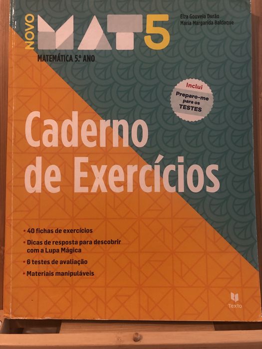 Novo MAT 5 Caderno de exercícios