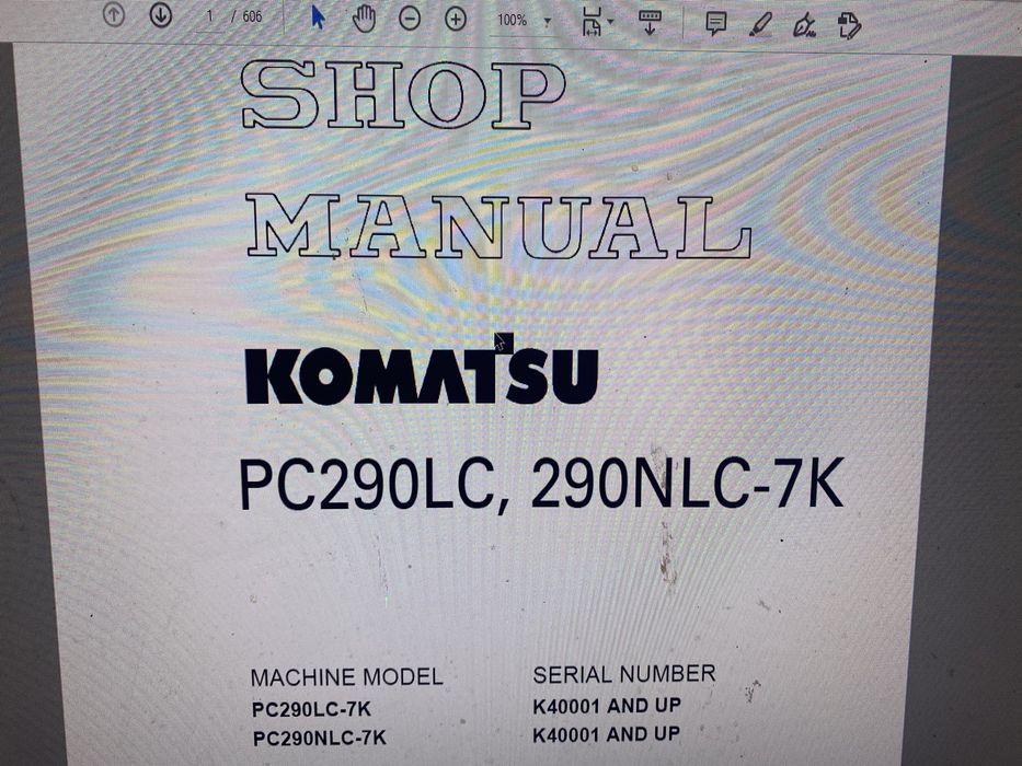 Komatsu DTR Dokumentacja Serwisowa Instrukcje Napraw Schematy Serwis