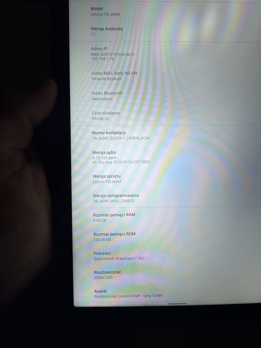 Tablet lenovo tab  p 11
