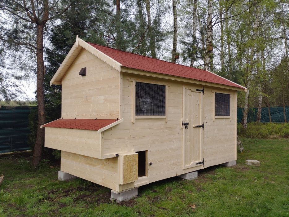 Kurnik 4.3x2 solidny,  bardzo duży