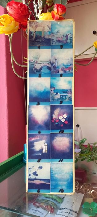 Fundos fotográficos pintados á mão