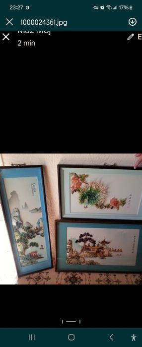 Obraz z masy perłowej chiński.