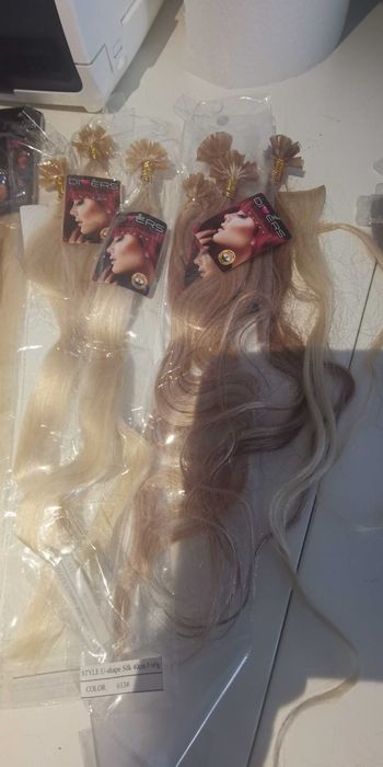 Extensões de cabelo humano