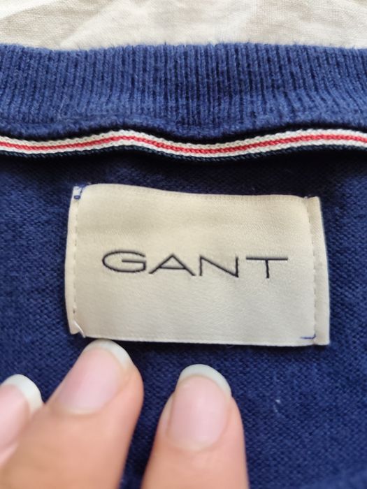 Sweter długi rękaw kardigan crewneck Gant męski XL
