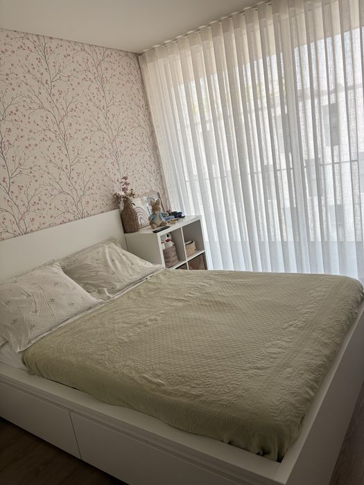 Cama + estrado+colchao+ gavetões
