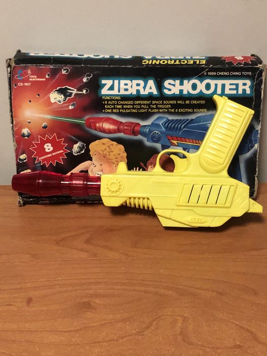 Zibra Shooter 1989 cheng ching toys retro nostalgia
