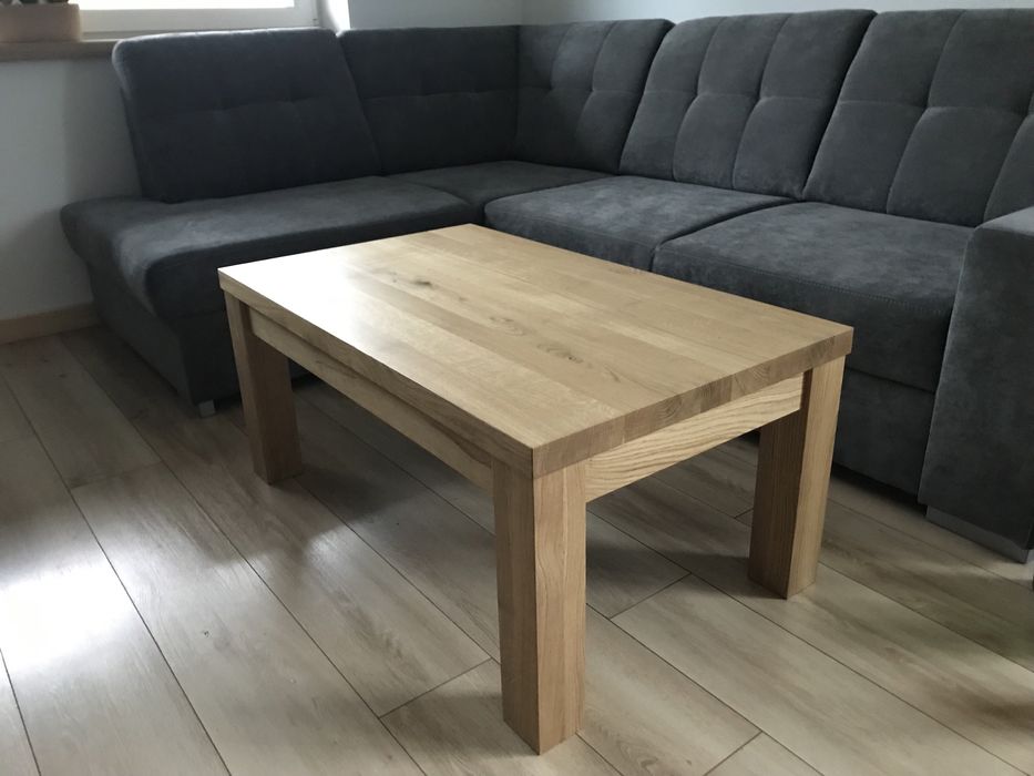Stolik kawowy dębowy drewniany