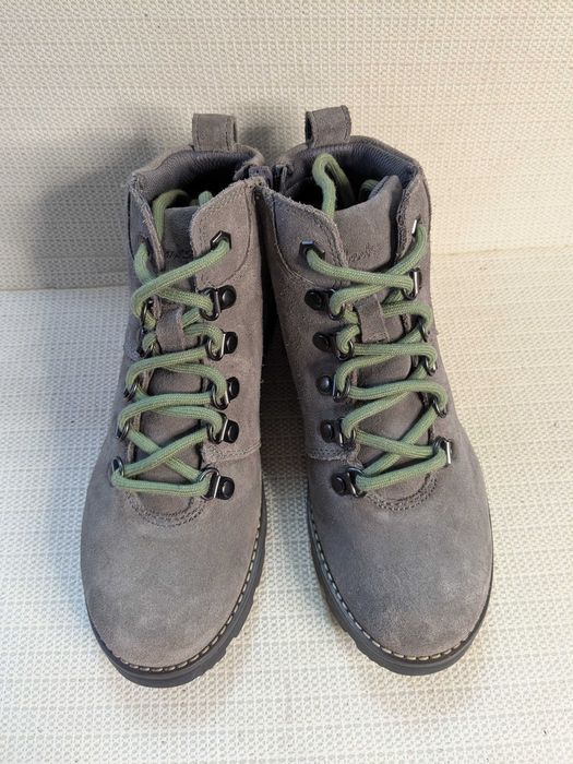 Clarks Heath Hike Youth trzewiki skórzane szare rozm. 33