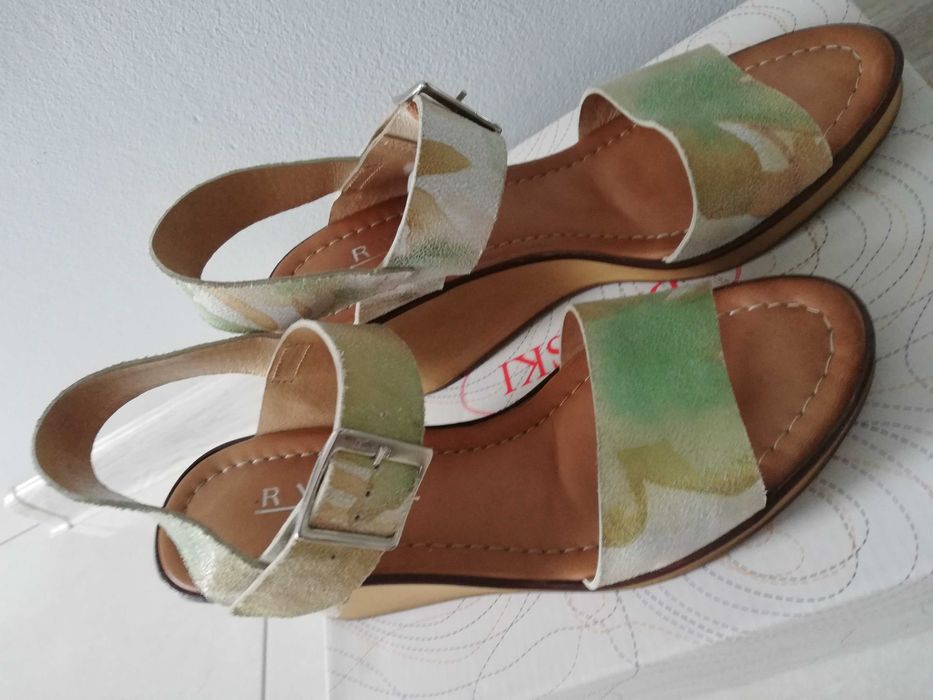 Sandały damskie skórzane 37