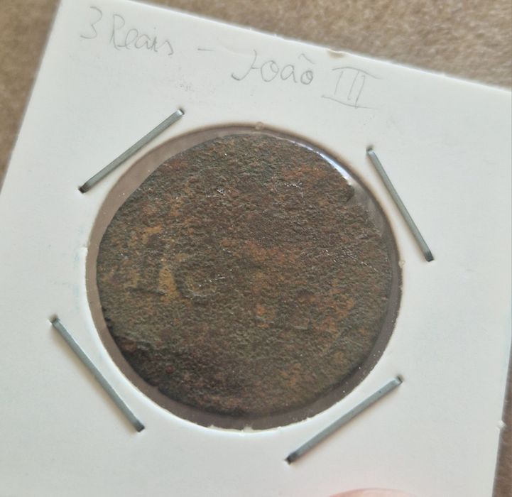 3-Reais Coin of King João III
