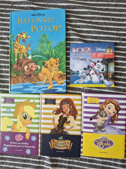 Zestaw bajek dla dzieci: Król Lew, My Little Pony, Zosia + Gra PC