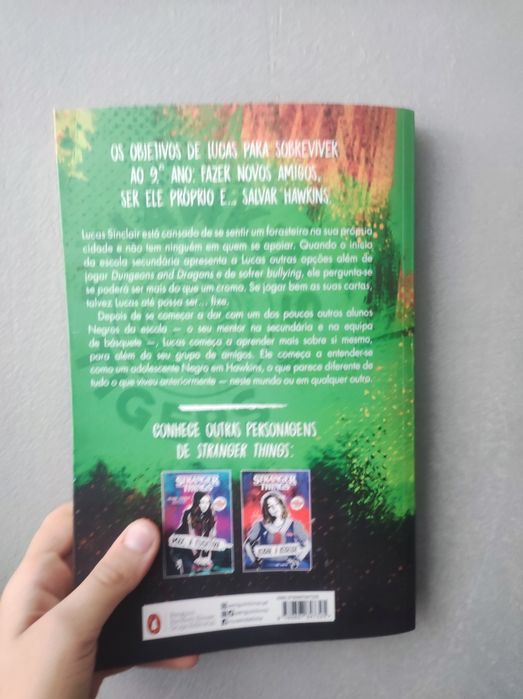 Livro: Stranger Things Lucas em risco oficial