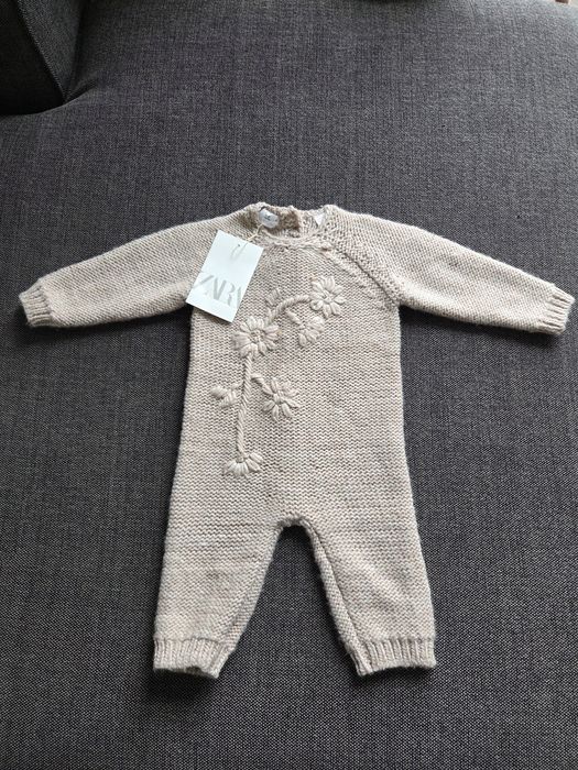 Теплий в'язаний чоловічок Zara, 3-6 міс, 68см