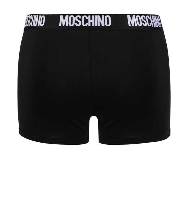 MOSCHINO bokserki 2 PAK bokserek męskich SUPIMA BLACK