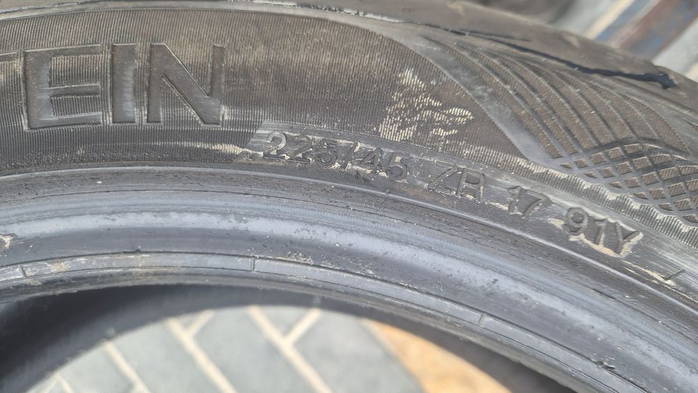 Vredestein 225/45/17 rok 2019 Stan bardzo dobry 6.5mm 2sztuki