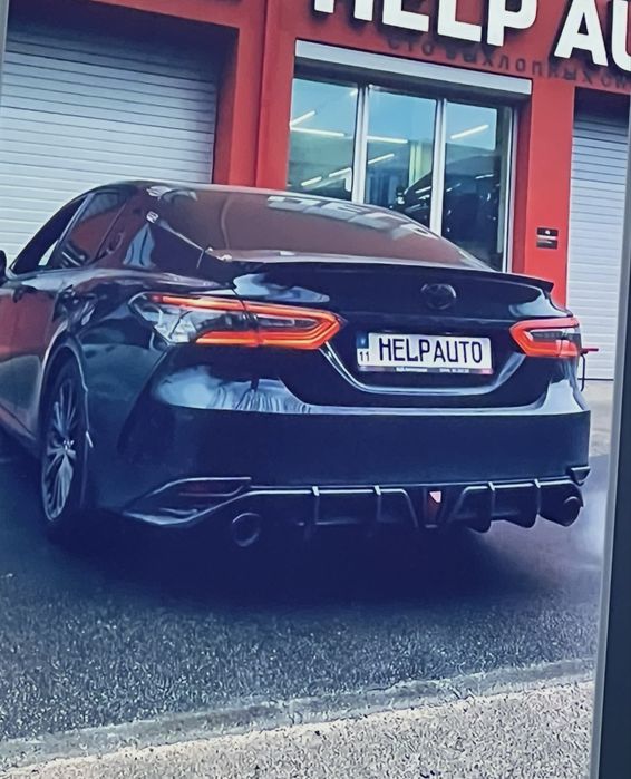 Диффузор бампера камри 70