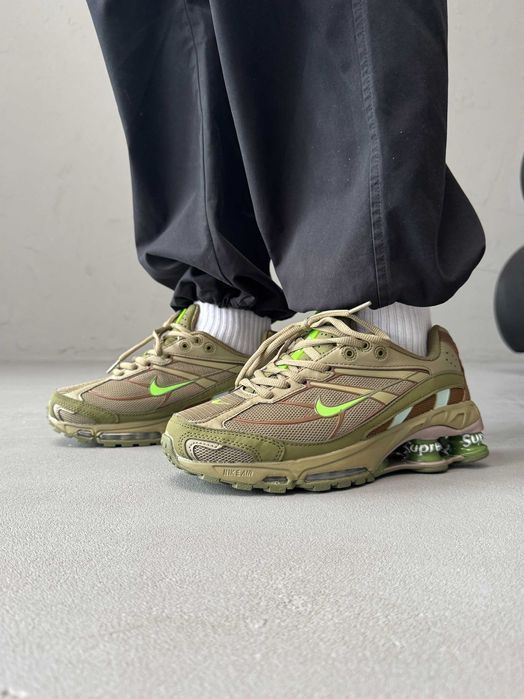 Мужские кроссовки Nike Supreme Shox Ride 2 Khaki Premium. 40-46