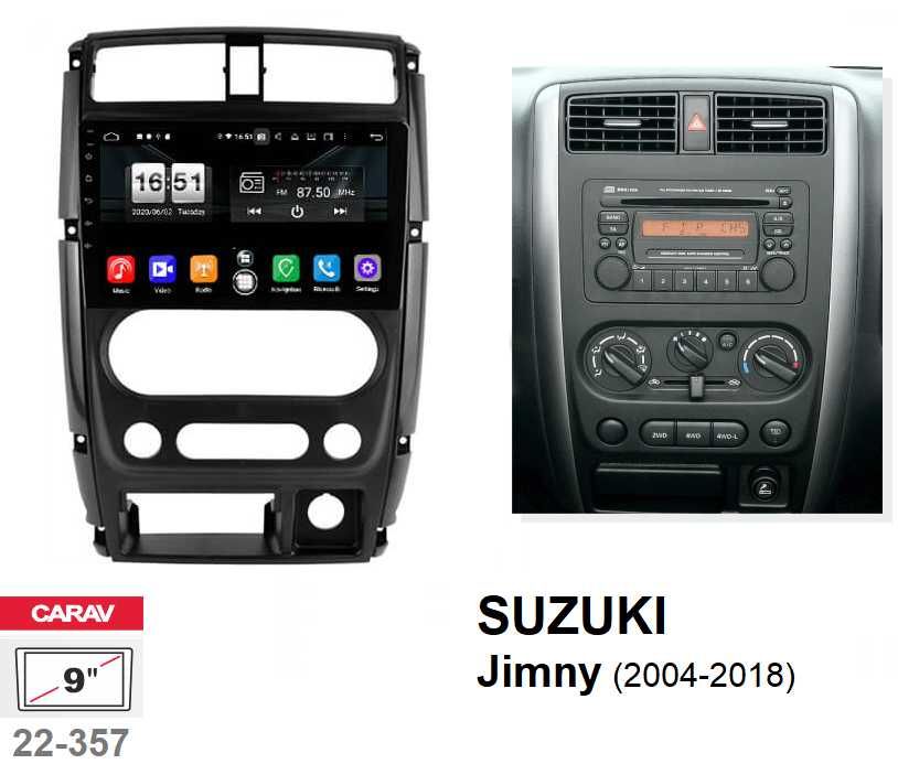 (NOVO) Rádio 2DIN • SUZUKI Jimny (1998 até 2018) • Android GPS 4+64GB