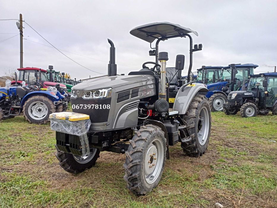 Мінітрактор Скаут TE-504 SR з козирком Передній міст GADT Доставка -безкоштовна!