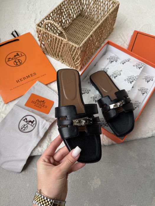 Тапочки Hermes жіночі