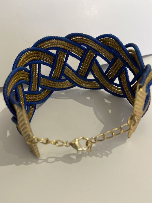 Pulseira de capim dourado