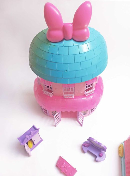 Casa Minnie Mouse Disney + Carrinha Pão de Forma Gelados Minnie e Acessórios