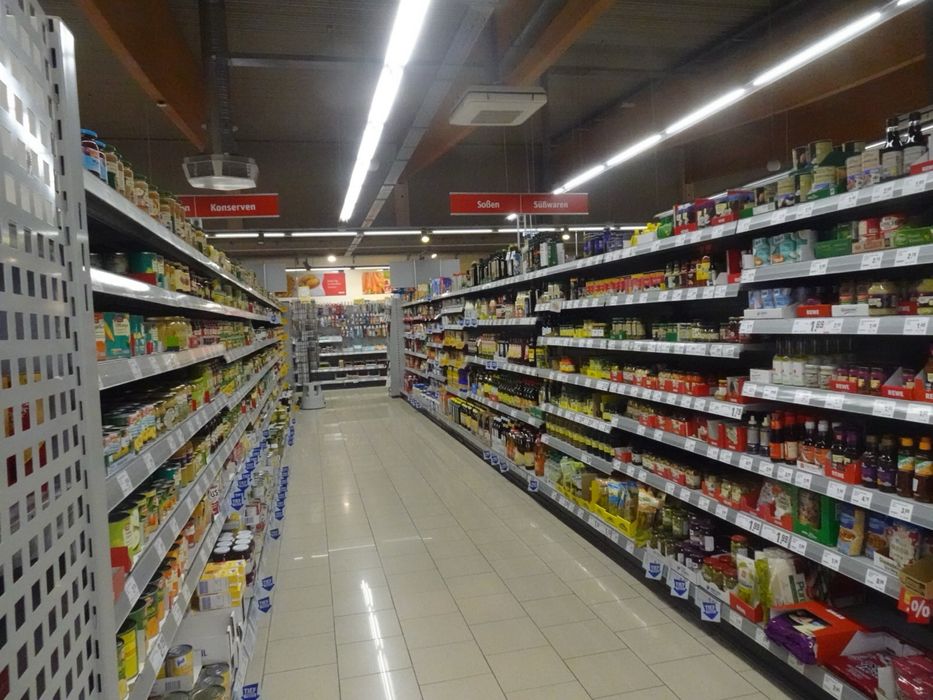 Regał sklepowy magazynowy | Regały Przyścienny + Gondola dwustronny |