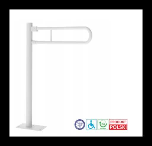 Poręcz uchwyt toaletowy uchylna WC 60cm składana.