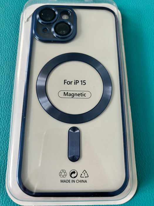 Чохол,накладка з МagSafe для Iphone 15 blue