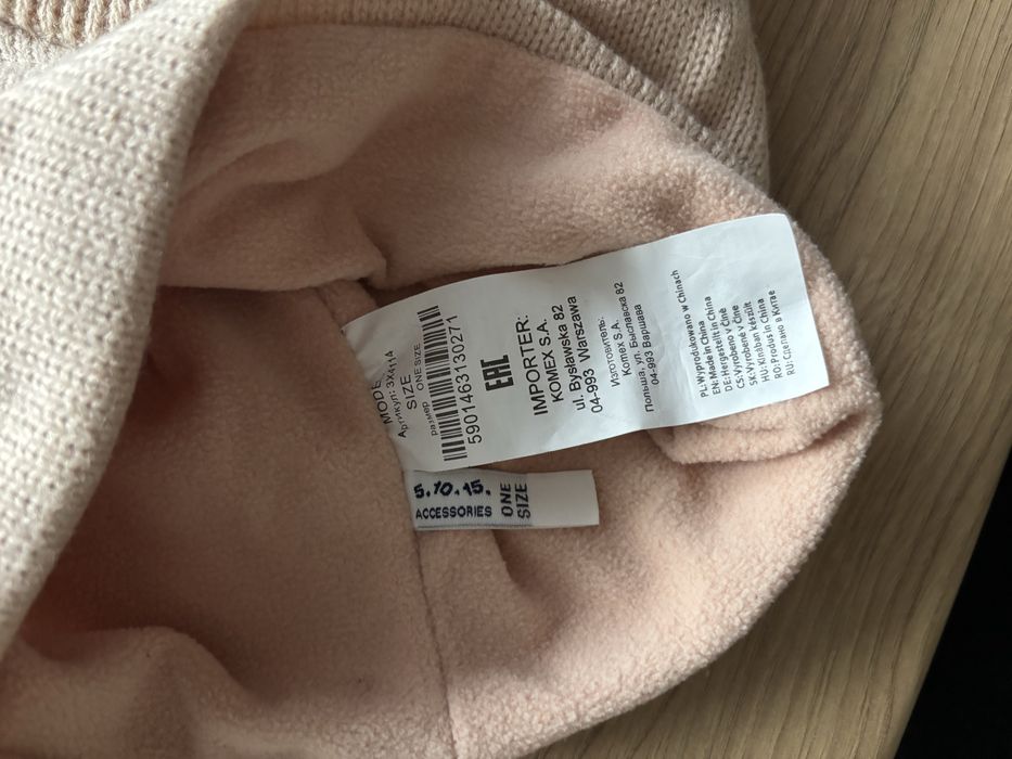 Czapka komin dziewczynka