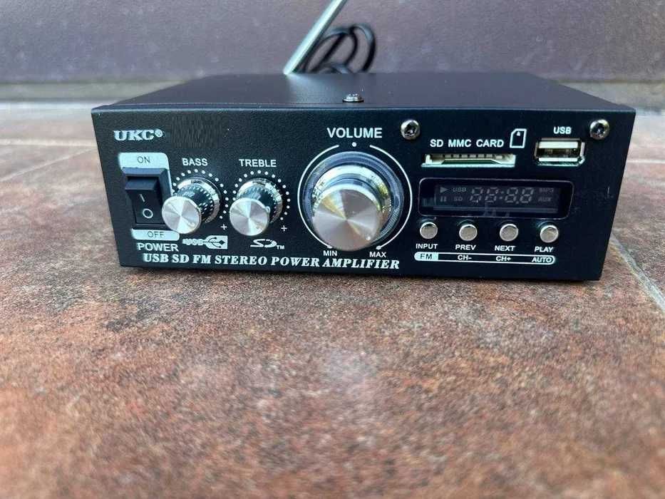 Усилитель звука, підсилювач. Мощность 2 х 250w. Радиоприемник. 12-220w