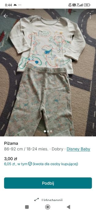 Piżama chłopięca toystoris