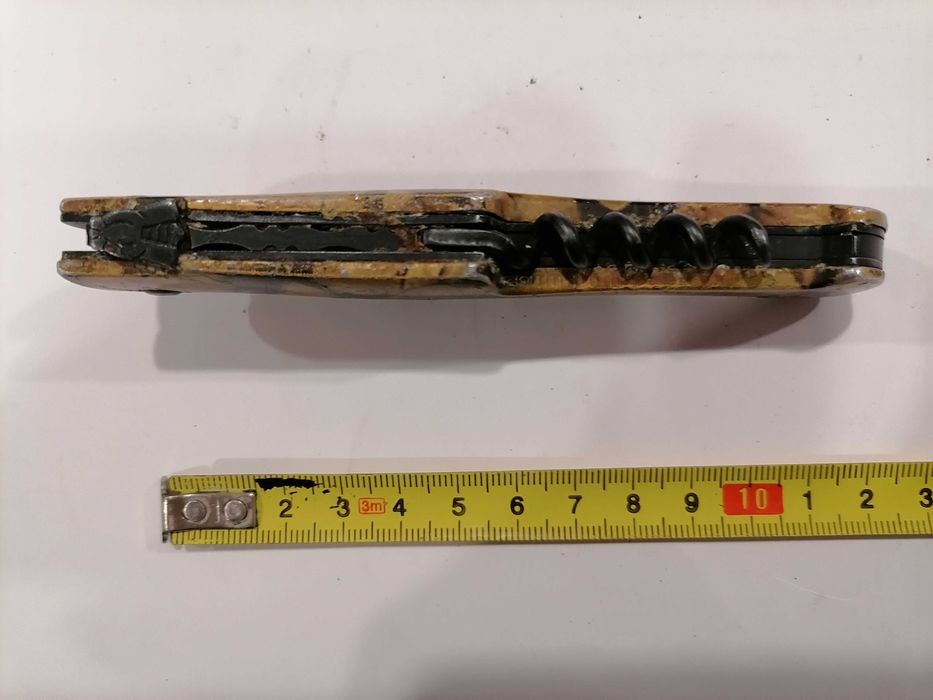 Faca de Caça Coleção da Marca "Baldéo" c/ Saca Rolhas, Cabo Sintético