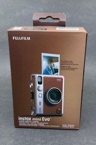 Instax mini Evo brązowy nowy 3x wkłady etui