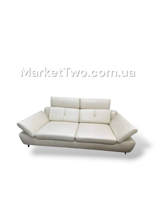 Кожаный шкіряний комплект  диванів та пуф ( 040803 )