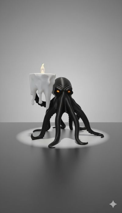 Ośmiornica Mroku Kraken - Świecznik Cthulhu