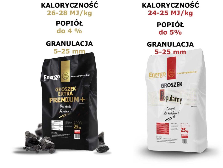 Węgiel Groszek Premium +/Popularny, Węgiel Orzech