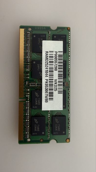 Memória para Portátil 4GB DDR3 SDRAM 204-Pin PC3L-12800 1600Mhz