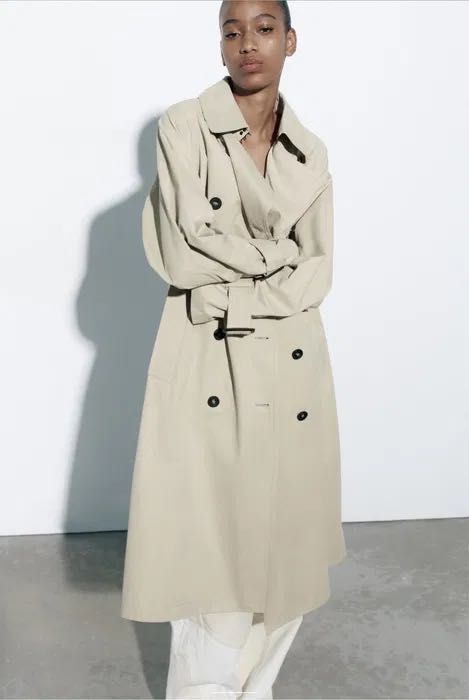 Тренч Zara бежевый  новий
