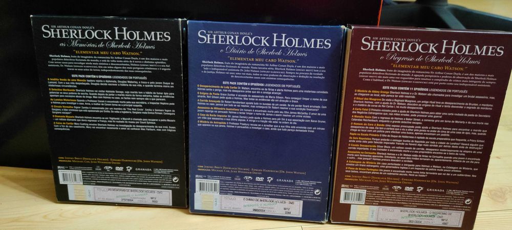 Coleção DVDs Sherlock Holmes