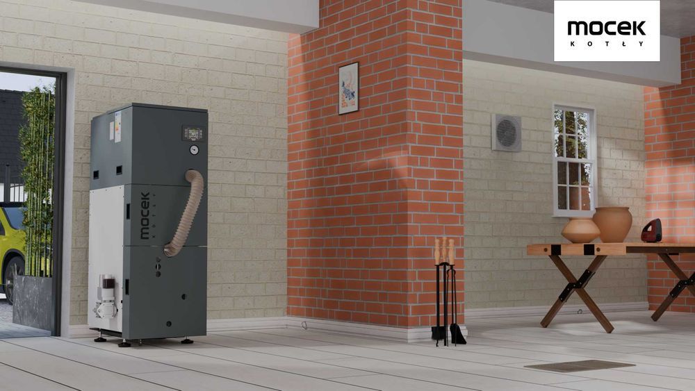 Kocioł na pellet, Drewno Moceko OXYPELL 8kW, piec dotacje OD RĘKI ZUM