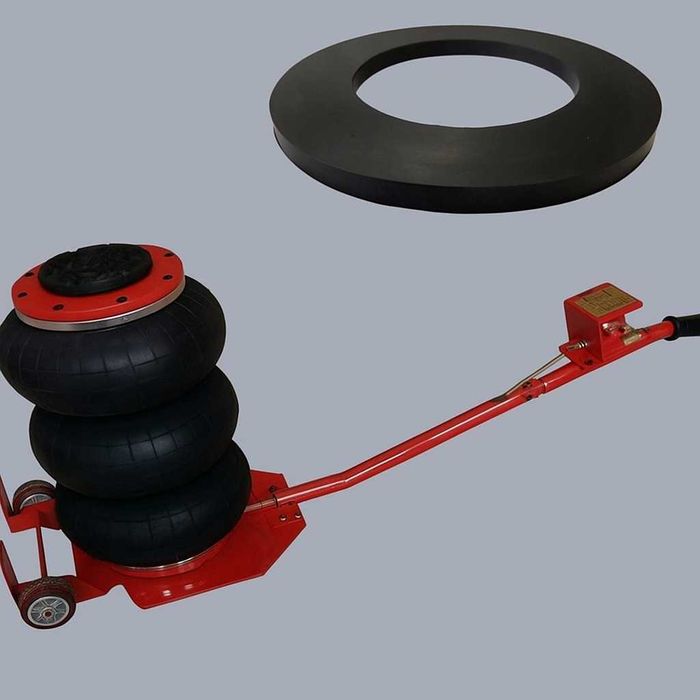 Podnośnik 4T Wzmocniony Pneumatyczny Bałwanek + guma