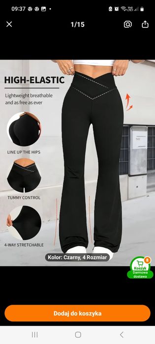 Leginsy damskie nowe