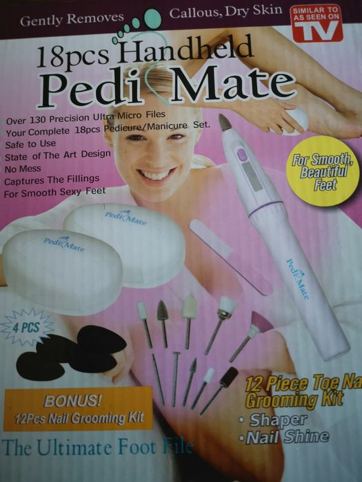 Komplet elektrycznej szlifierki do paznokci i stóp z akcesoriami