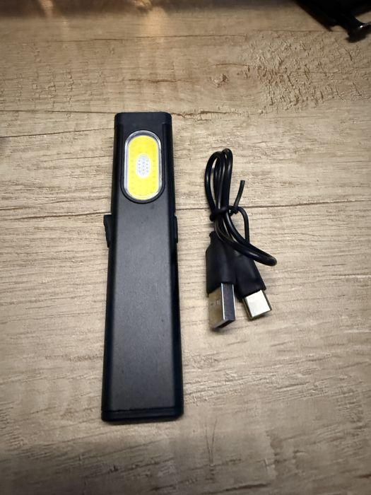 Latarka Akumulatorowa Led Cob. Usb-C